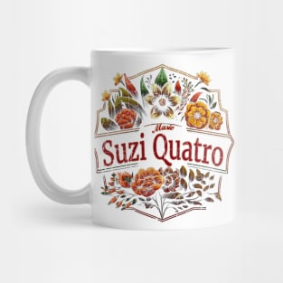 Suzi Quatro Flower Vintage Mug